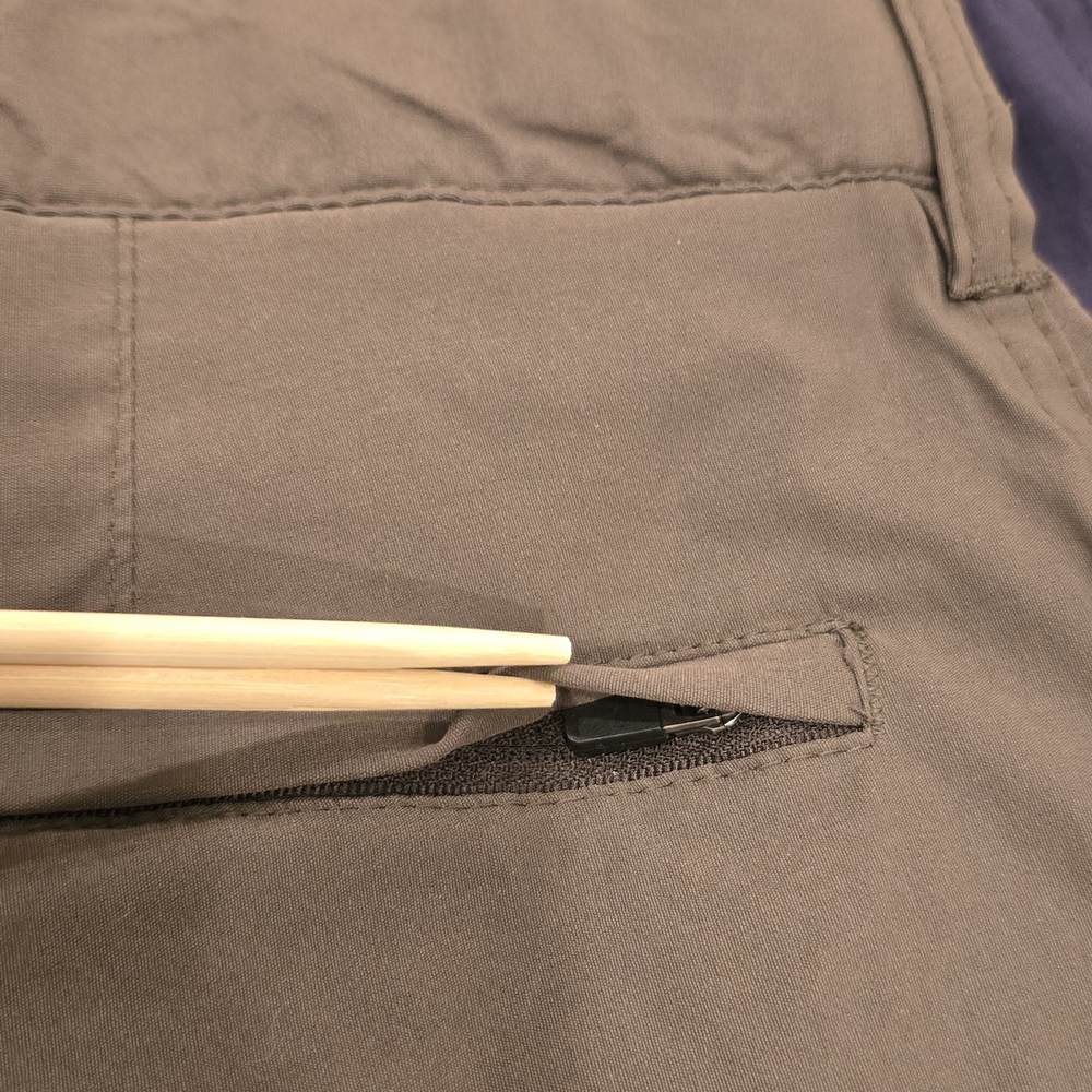 Men's LB Tech hiking pants in Navy blue and Brown - Picture 12 of 15
